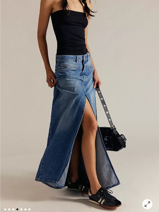 Free People Dresses & Skirts - We The Free Come As You Are Denim Maxi Skirt -still on website msrp118